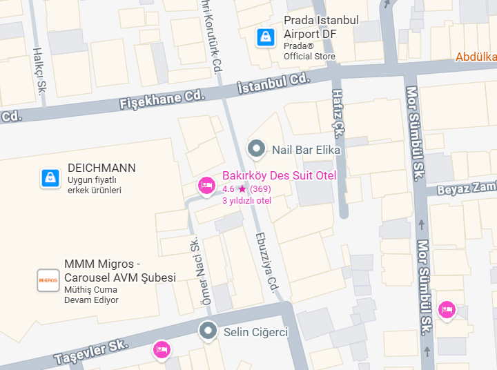 bakirkoy jakuzili otel rezervasyon